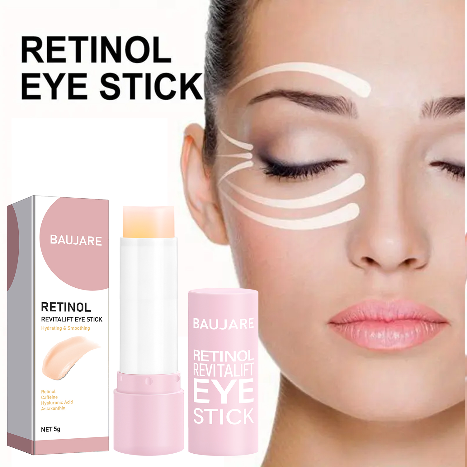 Caffeine Eye Serum - Retinol Eye Stick with Vitamin C