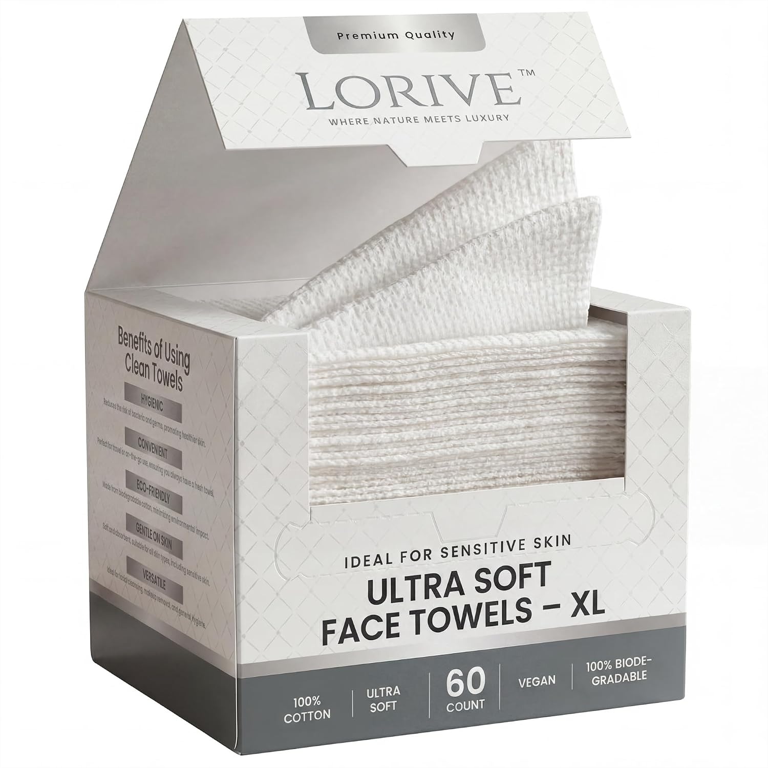 Xl Skincare - Disposable Face Towels XL 10x12, 60