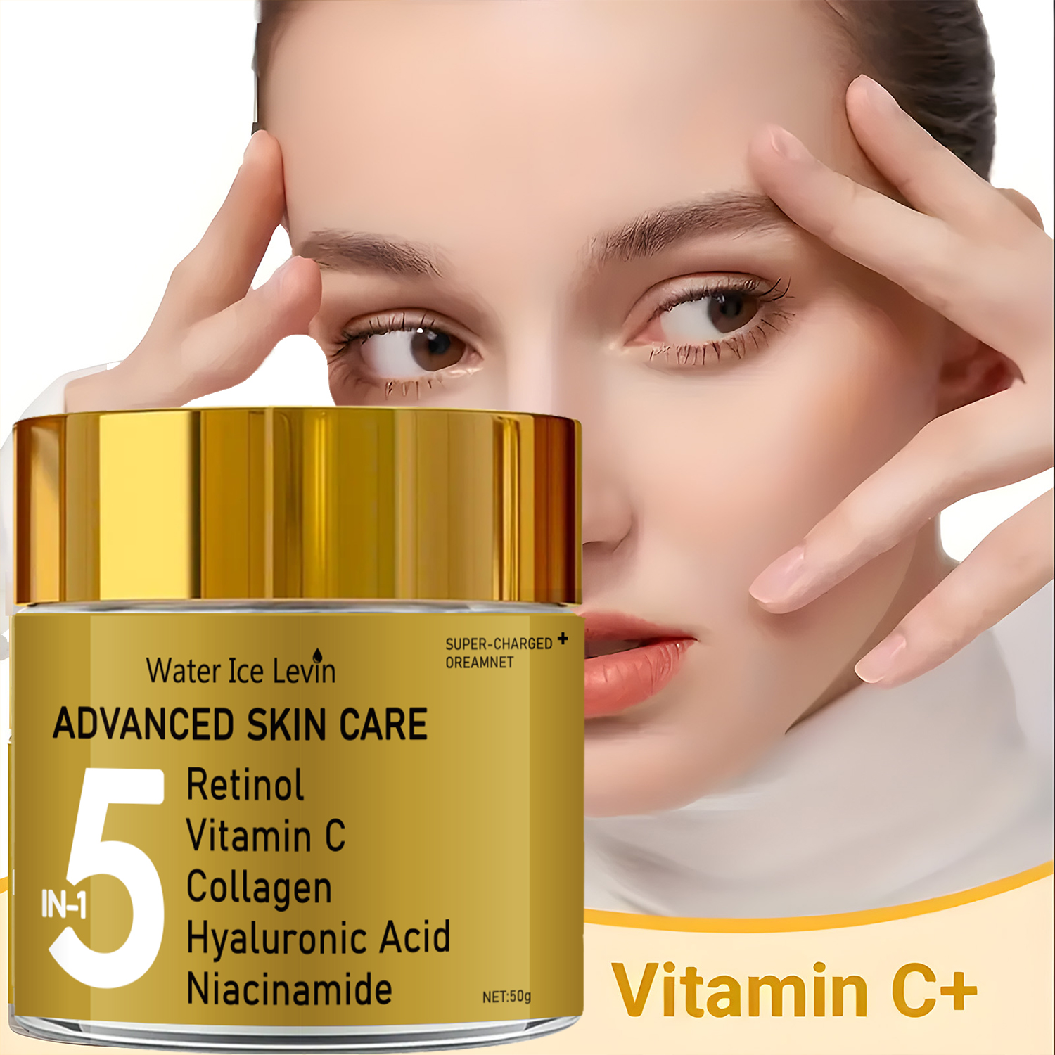 Skincare Vitamin C - 5-in-1 Facial Moisturizing Cream, Containing Vitamin