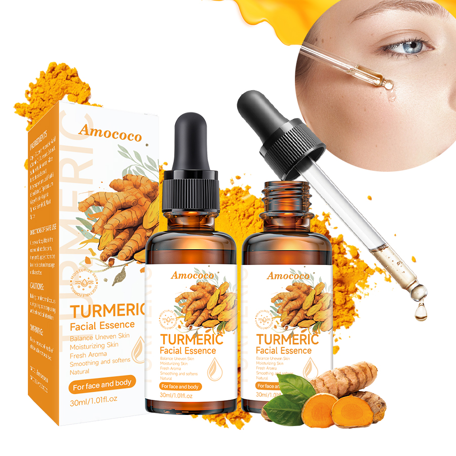 Skincare Vitamin C - Amococo 2/3pcs Turmeric Serum Facial Essence