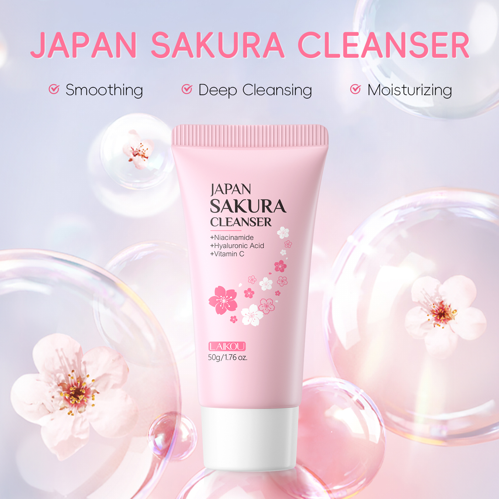 LAIKOU Japan Sakura 7PCS Skinc - Skincare Oily Skin ulasan dan harga