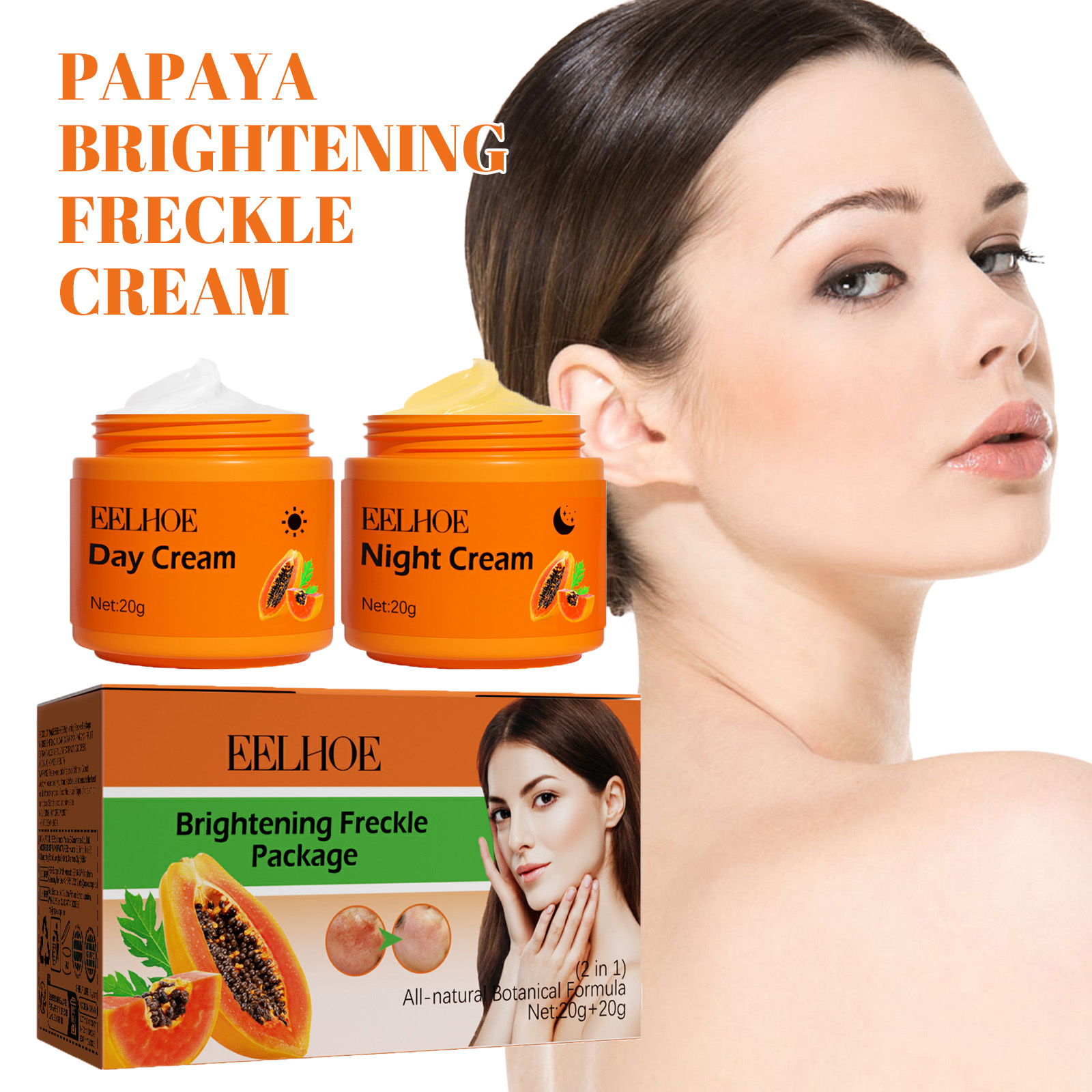 Papaya Brightening Freckle Fac - Skincare Vitamin C ulasan dan harga