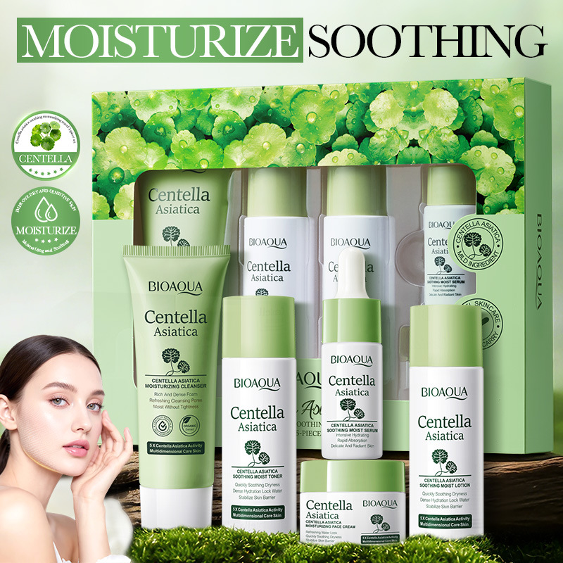 5pcs/set BIOAQUA Centella Asia - Skincare Bioaqua ulasan dan harga