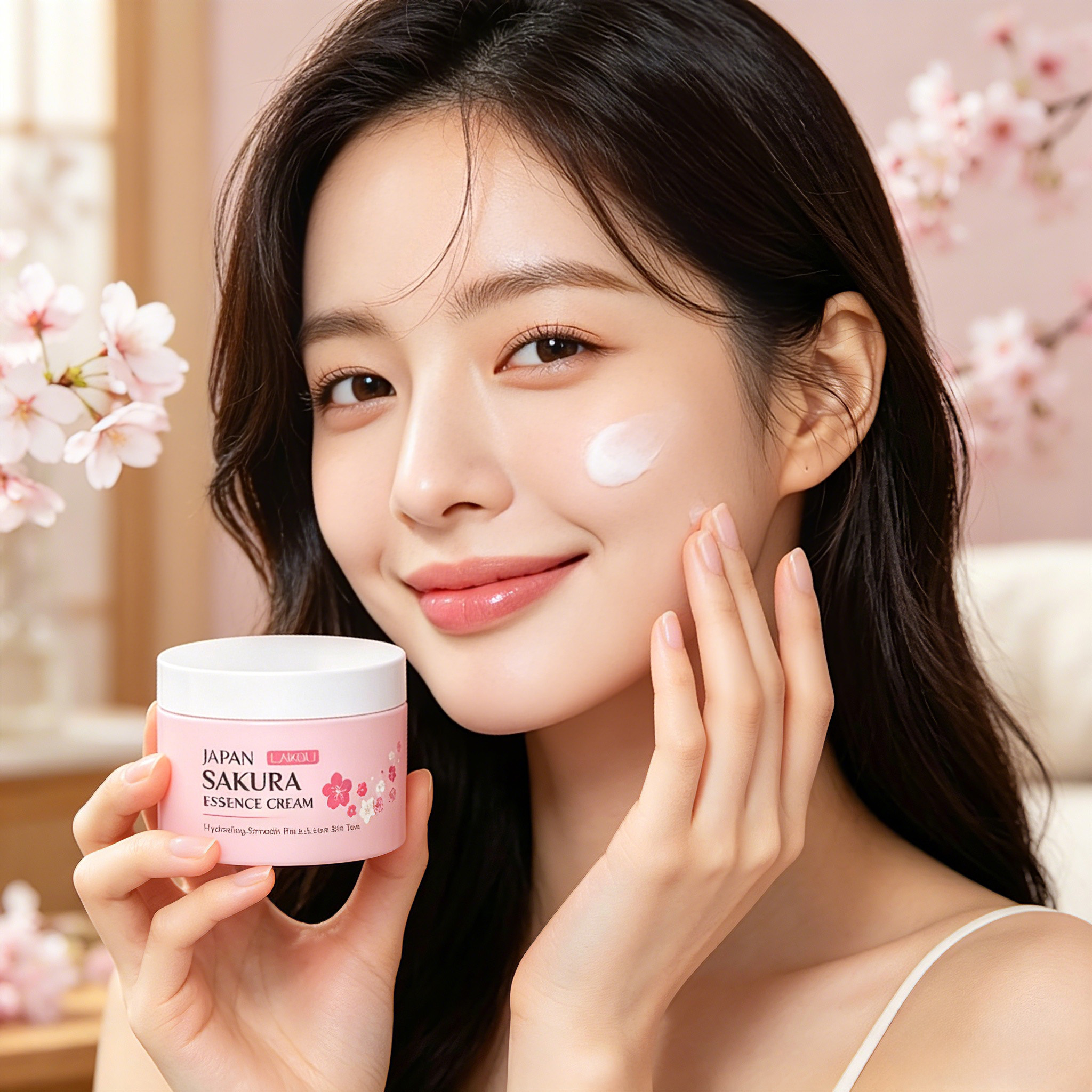 LAIKOU Japan Sakura Essence Cr - Skincare Vitamin C ulasan dan harga
