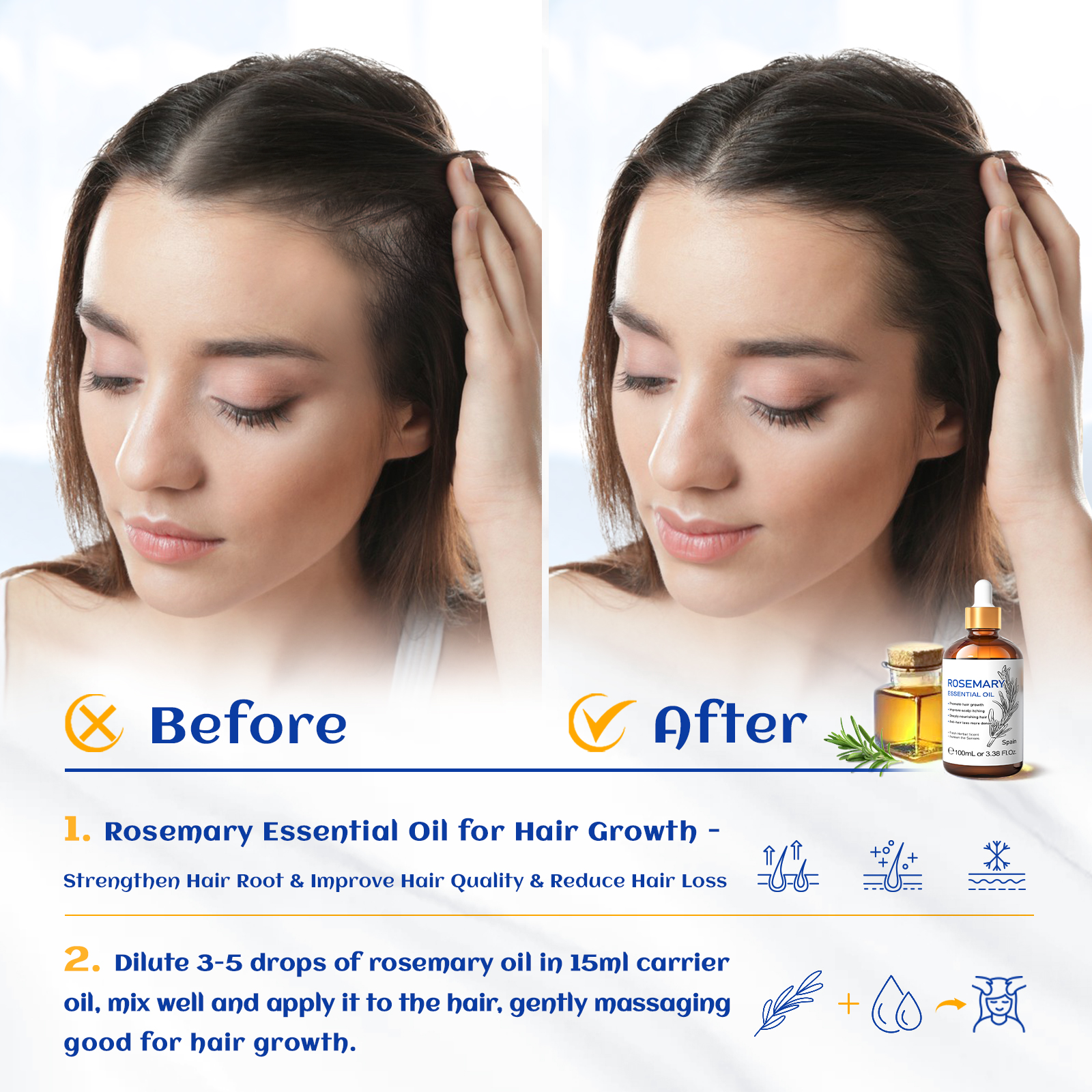 HIQILI 100% Pure Rosemary Esse - Skincare Skin 1004 ulasan dan harga