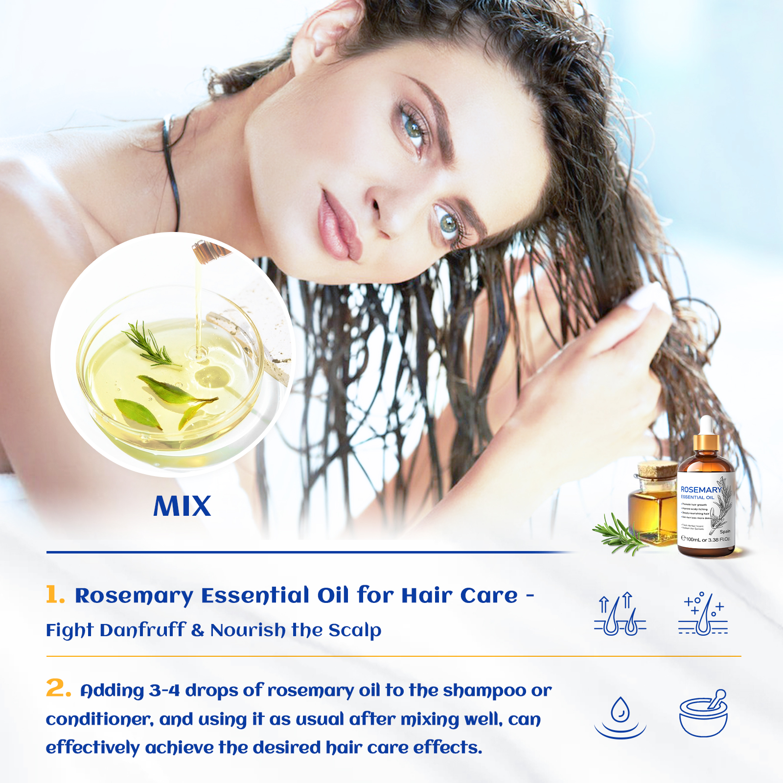 HIQILI 100% Pure Rosemary Esse - Skincare Skin 1004 ulasan dan harga