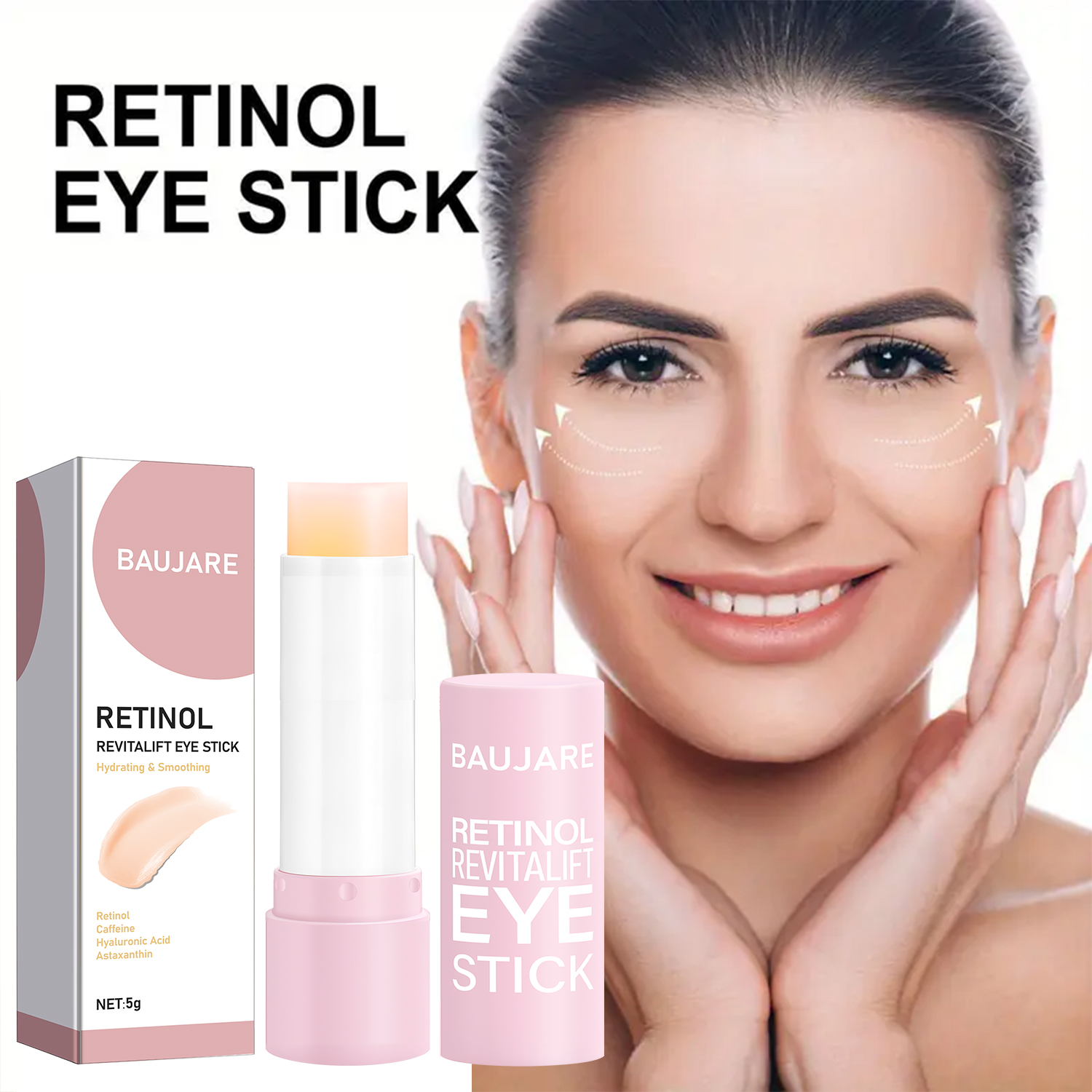 Retinol Eye Stick with Vitamin - Caffeine Eye Serum ulasan dan harga