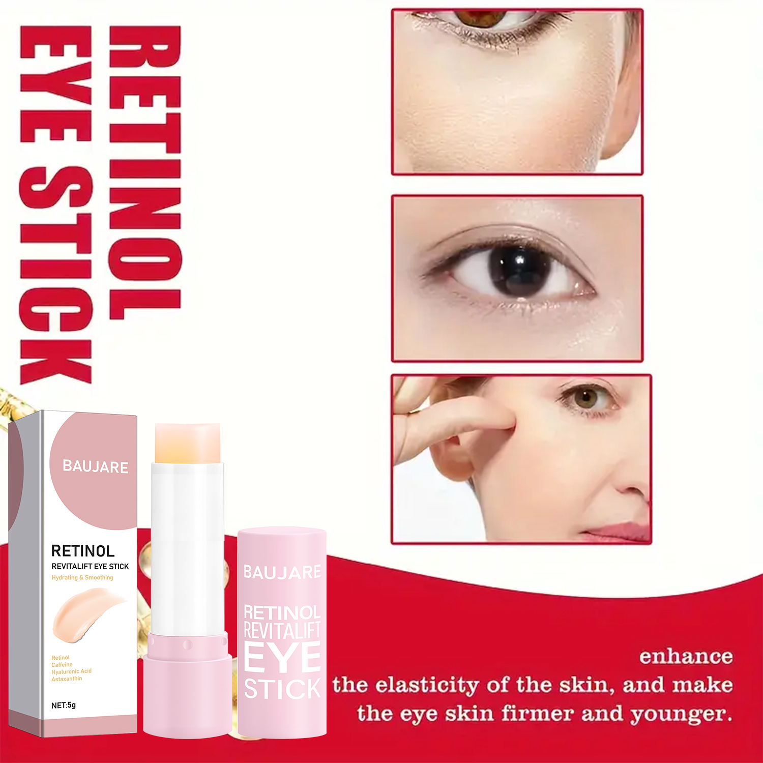 Retinol Eye Stick with Vitamin - Caffeine Eye Serum ulasan dan harga
