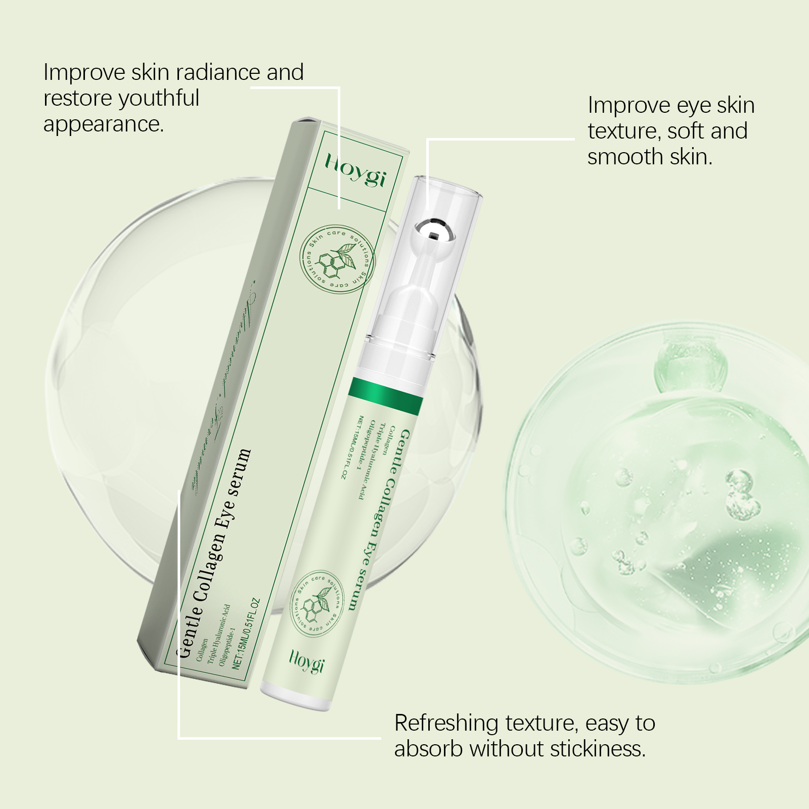 Collagen Eye Serum Cream Anti  - Caffeine Eye Serum ulasan dan harga