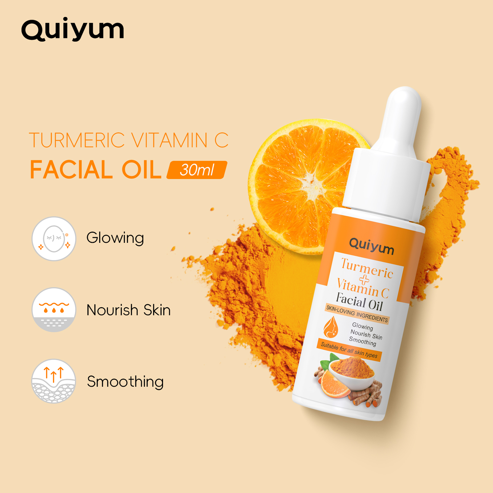 QUIYUM 13Pcs Turmeric Vitamin  - Skincare Vitamin C ulasan dan harga