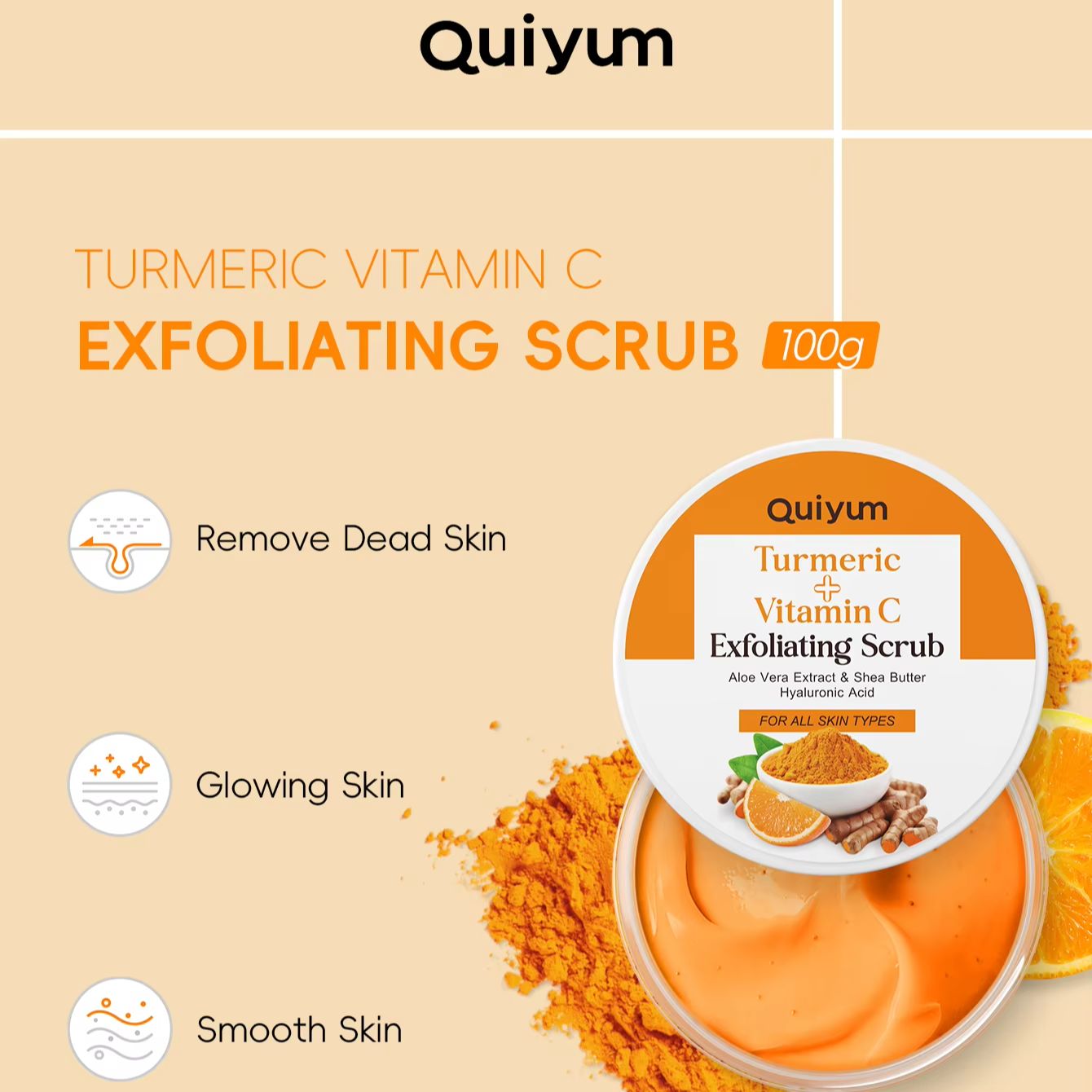 QUIYUM 13Pcs Turmeric Vitamin  - Skincare Vitamin C ulasan dan harga