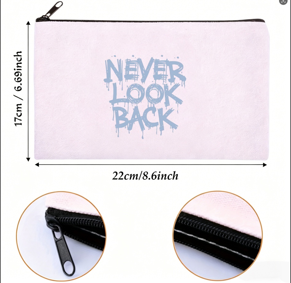 1PC Light Blue Dripping Never  - Skincare Quote ulasan dan harga