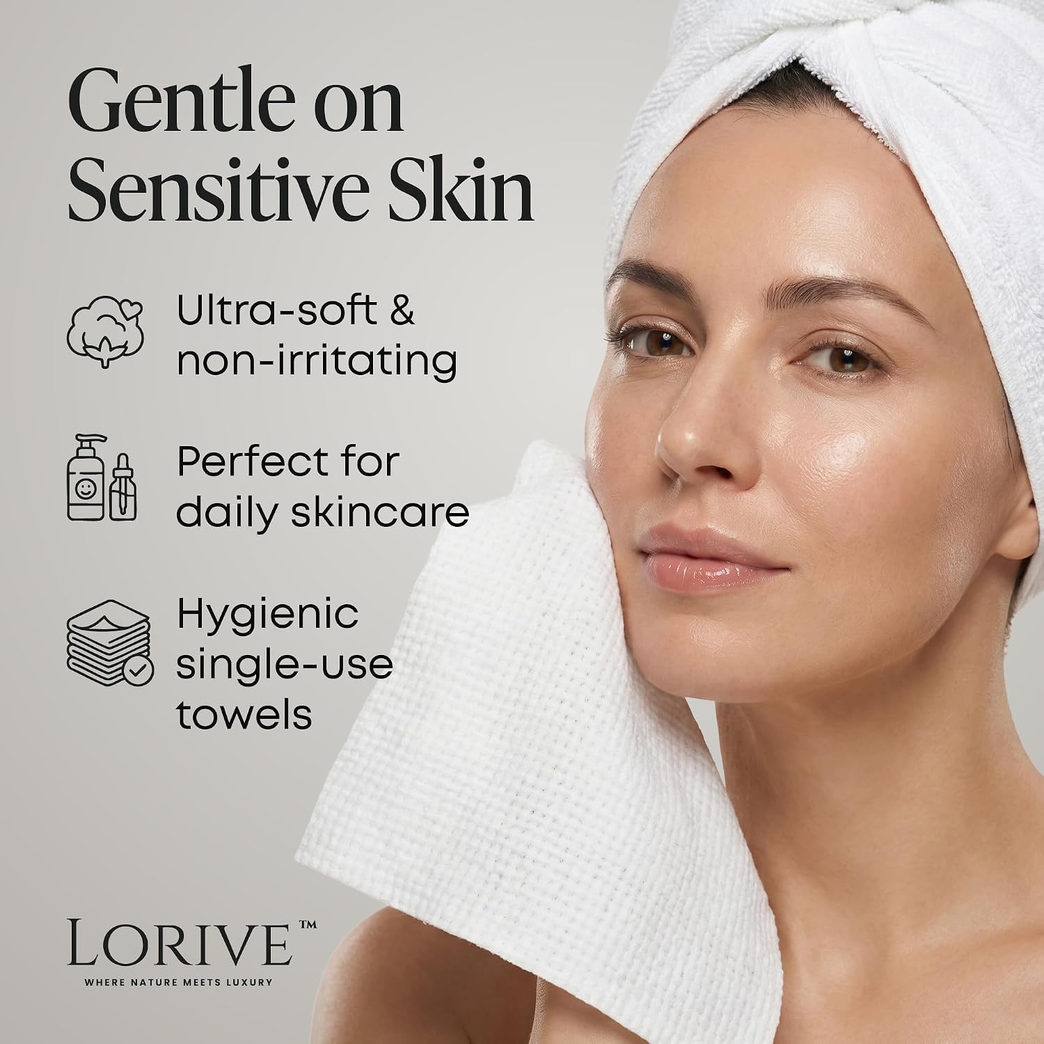 Disposable Face Towels XL 10x1 - Xl Skincare ulasan dan harga