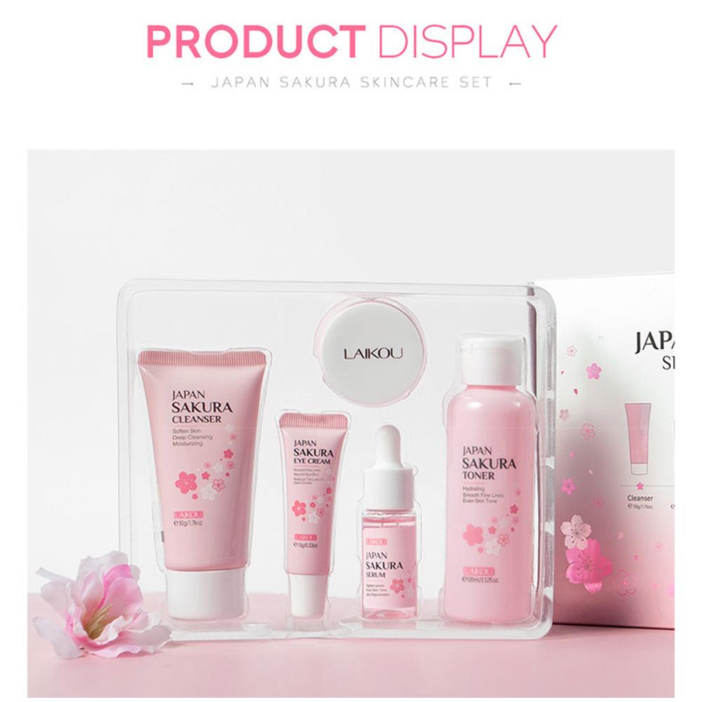 5/3pcs/Set Sakura Skin Care Se - Skincare Oily Skin ulasan dan harga