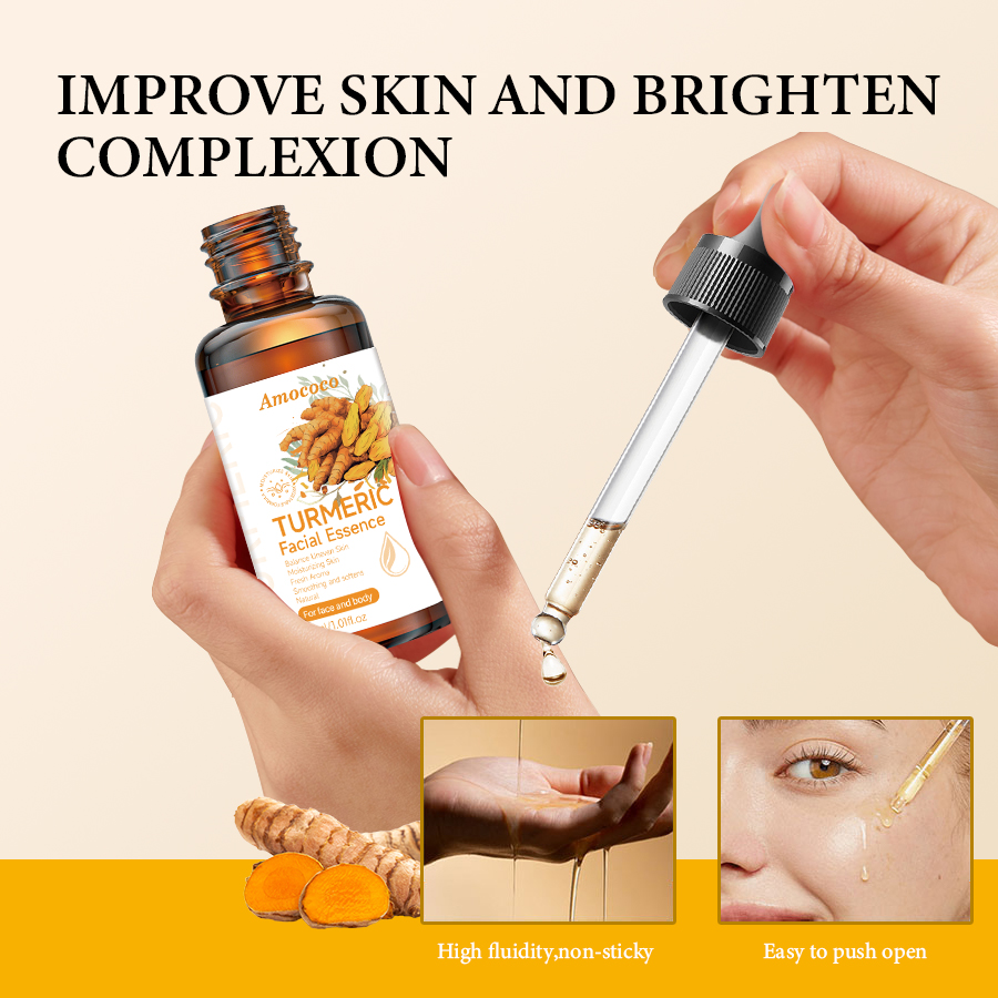 Amococo 2/3pcs Turmeric Serum  - Skincare Vitamin C ulasan dan harga