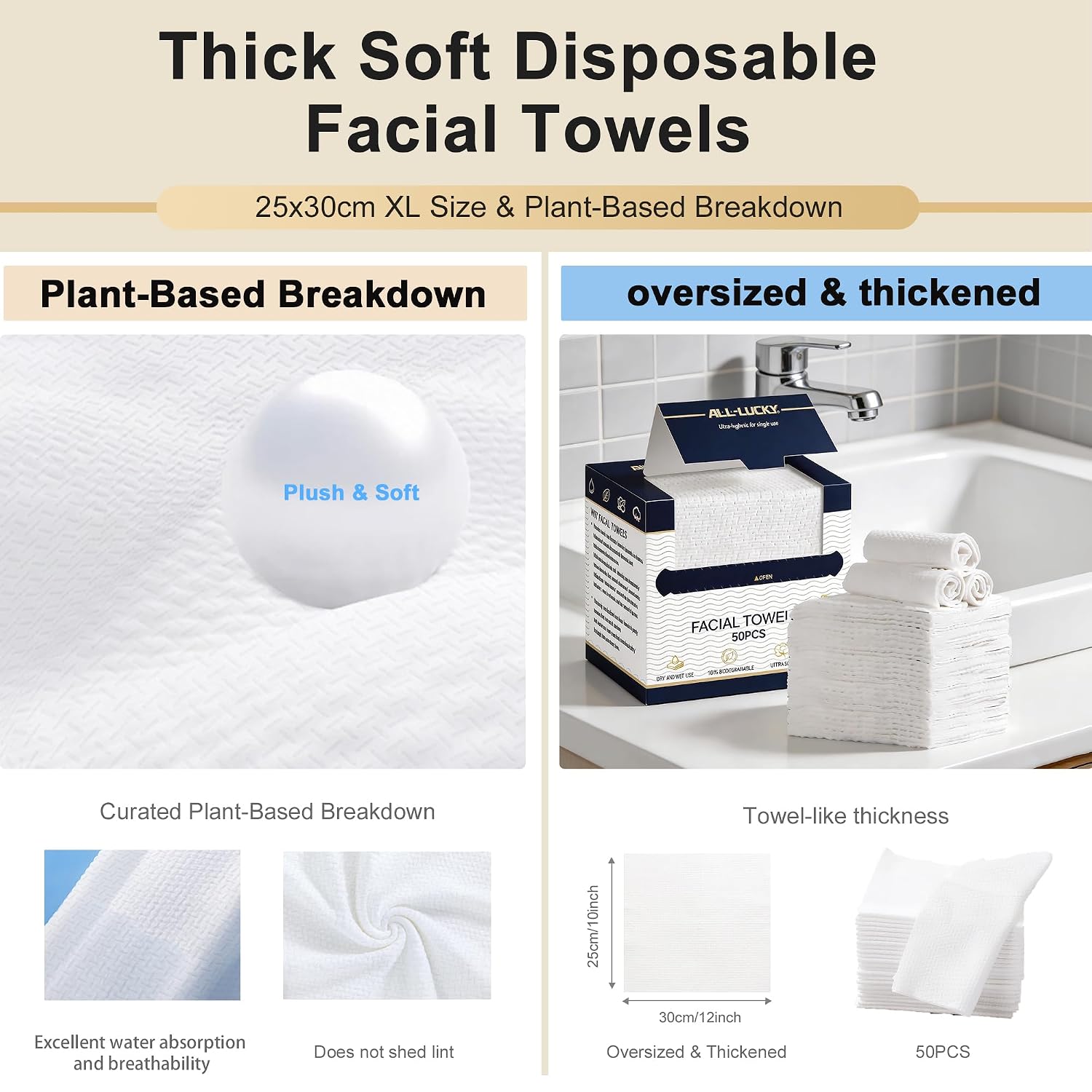 Disposable Face Towels for Mak - Xl Skincare ulasan dan harga