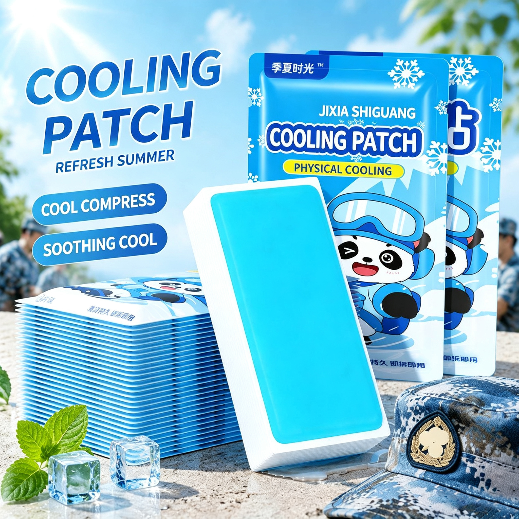 4/10/20/40/100-Piece Ice Patch - Skincare Skin 1004 ulasan dan harga